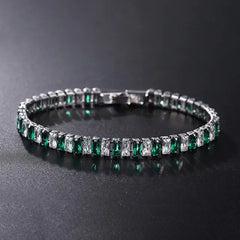 Cubic Zirconia Chain Bracelet