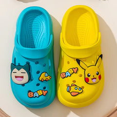 Pikachu Kids' Summer Indoor Slippers - Non-Slip EVA