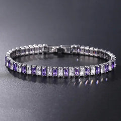 Cubic Zirconia Chain Bracelet