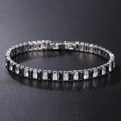 Cubic Zirconia Chain Bracelet