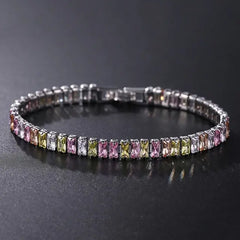 Cubic Zirconia Chain Bracelet