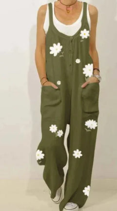 Stylish Women's Sleeveless Jumpsuit with Pockets