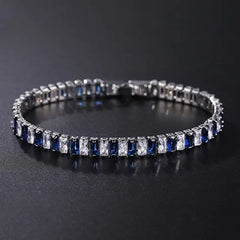 Cubic Zirconia Chain Bracelet