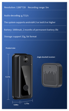 Home Wireless Smart WiFi Doorbell