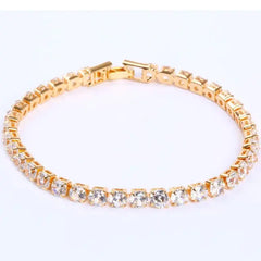 Cubic Zirconia Chain Bracelet