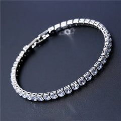 Cubic Zirconia Chain Bracelet